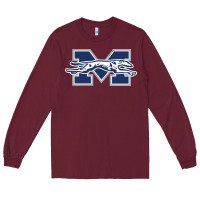 Burgundy moravian merch, greyhounds Long Sleeve Tee - linhVisuals