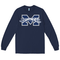 Navy moravian merch, greyhounds Long Sleeve Tee - linhVisuals