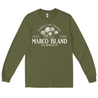 Army Green marco island fl florida's last paradise paradise coast raglan baseball Long Sleeve Tee - linhVisuals