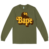 Army Green baby bape Long Sleeve Tee - linhVisuals