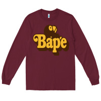 Burgundy baby bape Long Sleeve Tee - linhVisuals