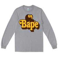 Heather Grey baby bape Long Sleeve Tee - linhVisuals