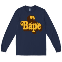 Navy baby bape Long Sleeve Tee - linhVisuals