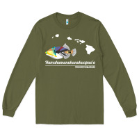 Army Green humuhumunukunukuapua'a hawaii state fish t shirt Long Sleeve Tee - linhVisuals