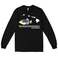 Black humuhumunukunukuapua'a hawaii state fish t shirt Long Sleeve Tee - linhVisuals