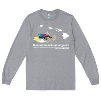Heather Grey humuhumunukunukuapua'a hawaii state fish t shirt Long Sleeve Tee - linhVisuals