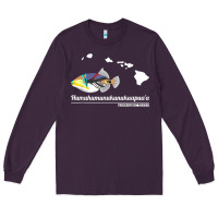 Plum humuhumunukunukuapua'a hawaii state fish t shirt Long Sleeve Tee - linhVisuals