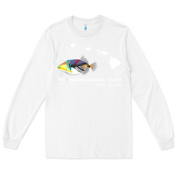White humuhumunukunukuapua'a hawaii state fish t shirt Long Sleeve Tee - linhVisuals