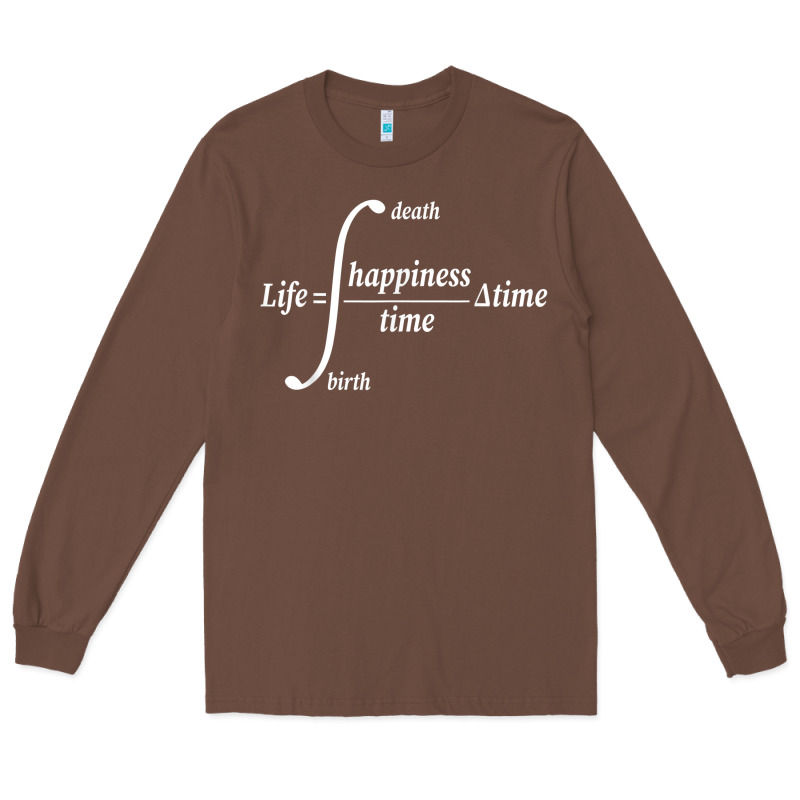 Math Teacher Integral Of Life Happiness Time Geeky Math Long Sleeve Tee by linhVisuals | Teevron