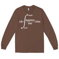 Chestnut math teacher integral of life happiness time geeky math Long Sleeve Tee - linhVisuals