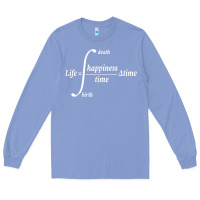 Colony Blue math teacher integral of life happiness time geeky math Long Sleeve Tee - linhVisuals