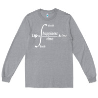 Heather Grey math teacher integral of life happiness time geeky math Long Sleeve Tee - linhVisuals