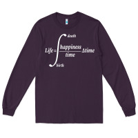 Plum math teacher integral of life happiness time geeky math Long Sleeve Tee - linhVisuals