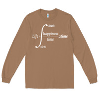 Toasted Coconut math teacher integral of life happiness time geeky math Long Sleeve Tee - linhVisuals
