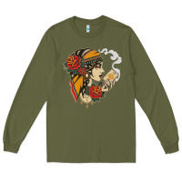 Army Green Dirty honey Long Sleeve Tee - linhVisuals