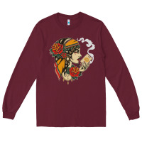 Burgundy Dirty honey Long Sleeve Tee - linhVisuals