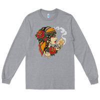 Heather Grey Dirty honey Long Sleeve Tee - linhVisuals