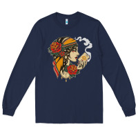 Navy Dirty honey Long Sleeve Tee - linhVisuals