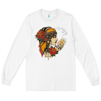 White Dirty honey Long Sleeve Tee - linhVisuals