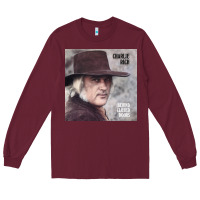 Burgundy charlie rich   behind closed doors Long Sleeve Tee - linhVisuals
