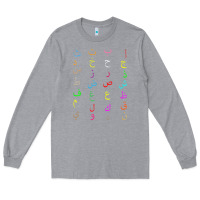 Heather Grey funny teachers, 28 arabic alphabet arabian letters birthday Long Sleeve Tee - linhVisuals