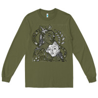 Army Green chloe x halle playing one off at sob black white Long Sleeve Tee - linhVisuals