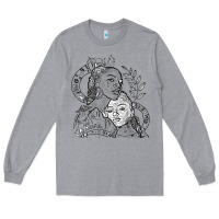 Heather Grey chloe x halle playing one off at sob black white Long Sleeve Tee - linhVisuals