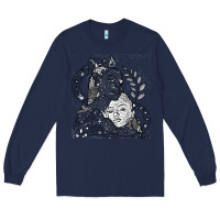 Navy chloe x halle playing one off at sob black white Long Sleeve Tee - linhVisuals