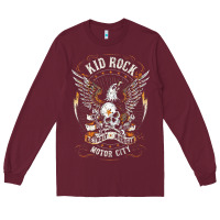 Burgundy kid rock 7 Long Sleeve Tee - linhVisuals