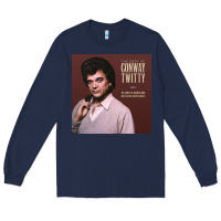 Navy conway twitty the best of conway Long Sleeve Tee - linhVisuals