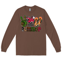 Chestnut peace love summer Long Sleeve Tee - CowhideDigitalArt