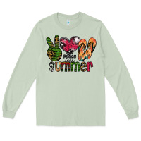 Matcha peace love summer Long Sleeve Tee - CowhideDigitalArt