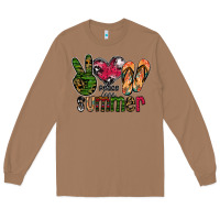 Toasted Coconut peace love summer Long Sleeve Tee - CowhideDigitalArt