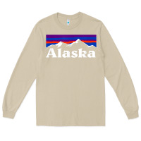 Mushroom alaska retro vintage mountains & outdoors wilderness state Long Sleeve Tee - linhVisuals