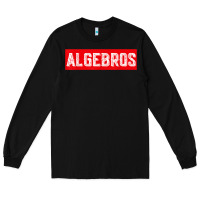 Black algebros design for math students or a present to ur teacher Long Sleeve Tee - linhVisuals