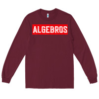Burgundy algebros design for math students or a present to ur teacher Long Sleeve Tee - linhVisuals