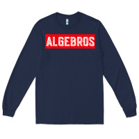 Navy algebros design for math students or a present to ur teacher Long Sleeve Tee - linhVisuals