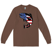 Chestnut american cod fish design fishing lover fisherman usa premium Long Sleeve Tee - linhVisuals