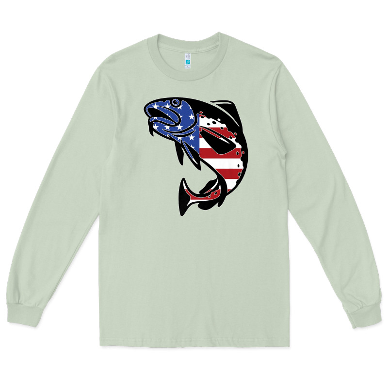American Cod Fish Design Fishing Lover Fisherman Usa Premium Long Sleeve Tee by linhVisuals | Teevron