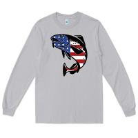 Moon Dust american cod fish design fishing lover fisherman usa premium Long Sleeve Tee - linhVisuals