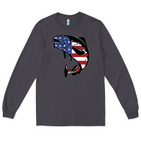 Smoke american cod fish design fishing lover fisherman usa premium Long Sleeve Tee - linhVisuals