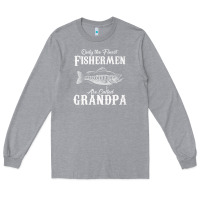 Heather Grey mens only the finest fishermen grandad premium Long Sleeve Tee - linhVisuals
