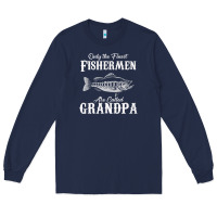 Navy mens only the finest fishermen grandad premium Long Sleeve Tee - linhVisuals