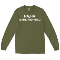 Army Green april fools day for teacher ha ha made you read premium Long Sleeve Tee - linhVisuals