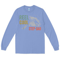 Colony Blue mens reel cool step dad fishing funny fathers day Long Sleeve Tee - linhVisuals