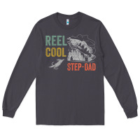 Smoke mens reel cool step dad fishing funny fathers day Long Sleeve Tee - linhVisuals