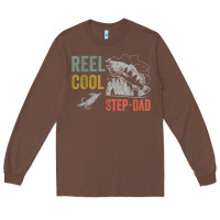 Chestnut mens reel cool step dad fishing funny fathers day Long Sleeve Tee - linhVisuals