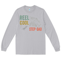 Moon Dust mens reel cool step dad fishing funny fathers day Long Sleeve Tee - linhVisuals
