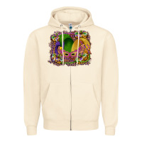 Sandshell mardi gras mask king cake Zipper Hoodie - RanaPortraitStore