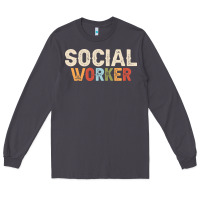 Smoke Social Worker Job Occupation Funny Birthday Long Sleeve Tee - linhVisuals